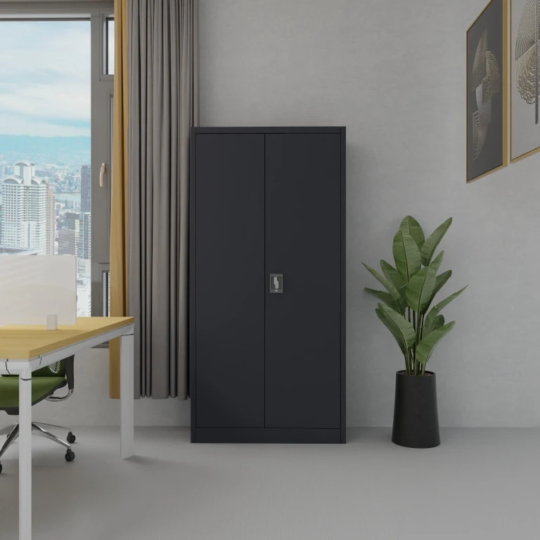 Metal Cabinet Storage 2 Door File Cabinet with Swing Door Office Furniture