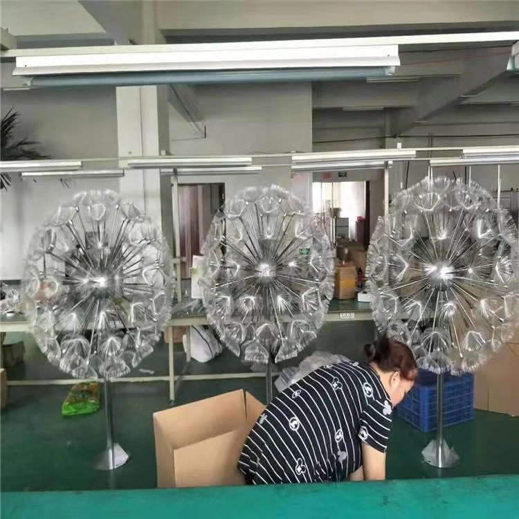 top products 2022 garden decoration outdoor flower led light custom xmas string light globe dandelion lights