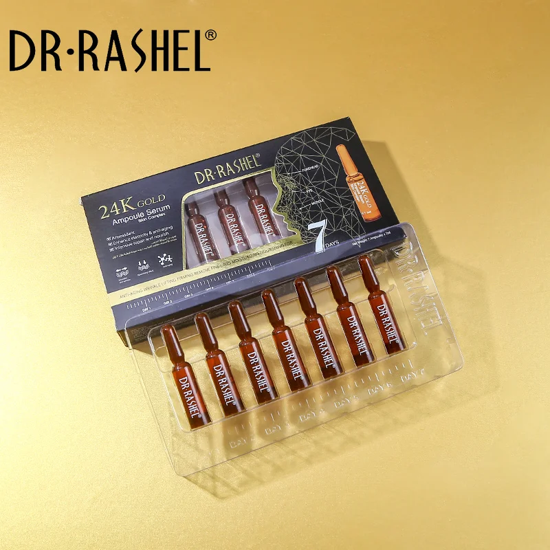 DR.RASHEL 24K Gold Anti-aging Ampoule Serum 2ml*7pcs