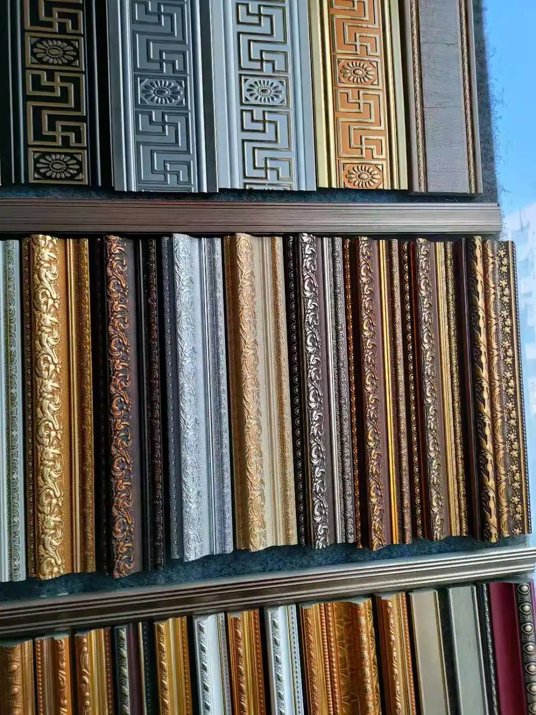 new styles cheap hot sell  wholesale PS high quality plastic picture photo frame moulding for install photo frame