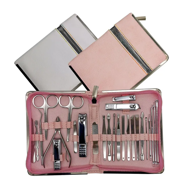 Manufacturer Stainless Steel Toe Nail Clipper Set 18PCS Manicure Pedicure Set Nail Cutter Kit