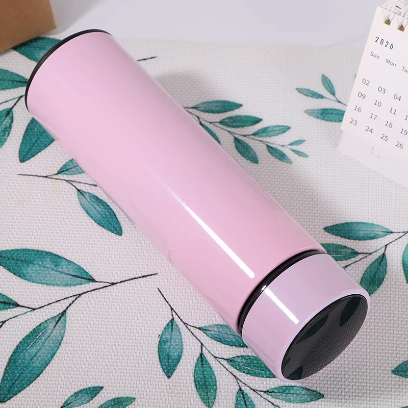 
Yk-0814-1 Welford Smart Water Bottle Metal Flask Double Wall Stainless Steel Vacuum U-Shaped Coffee Cup Smart Water Bot 