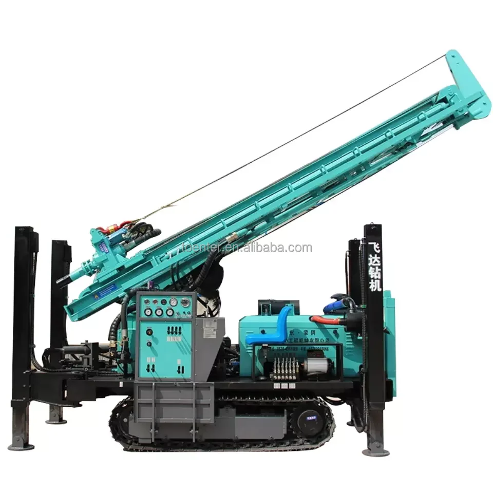 300 type pneumatic water well drilling rig manufacturer, small and medium aperture dewatering well drilling machine