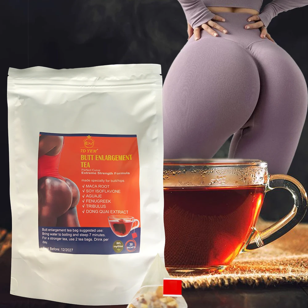 Natural Herbal Maca Butt Enlargement Tea For Buttock Private Label OEM/ODM Lift Hip Firm Lines Tea Bags