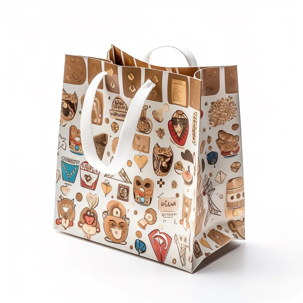 Custom Logo Printed Matt Laminated Pink Paper Shopping Bag With Grosgrain Ribbon Handle