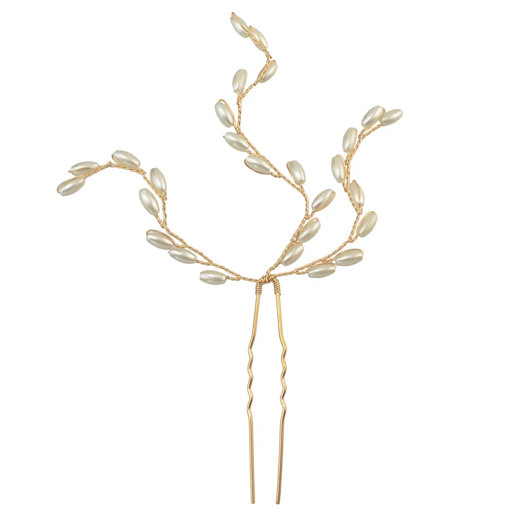 Vershal  Bride Crystal Rhinestones Pearls Women Hairpins Wedding Hair Combs Bridal Headpiece Hair Jewelry Accessories