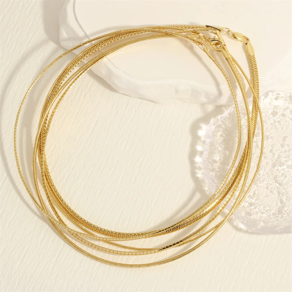 Amiee Jewelry Sublimation Necklace Blank With Chain Choker Necklace Women Snake Chain Necklace