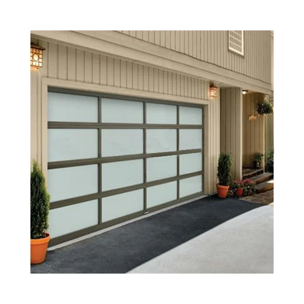 Auto Frosted Folding Glass Garage Door/aluminium profile for sectional door