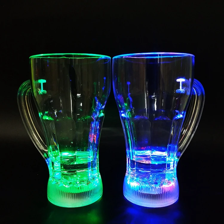 cup cups popular led handle coca flashing  lotus beer mug luminous cup for barware