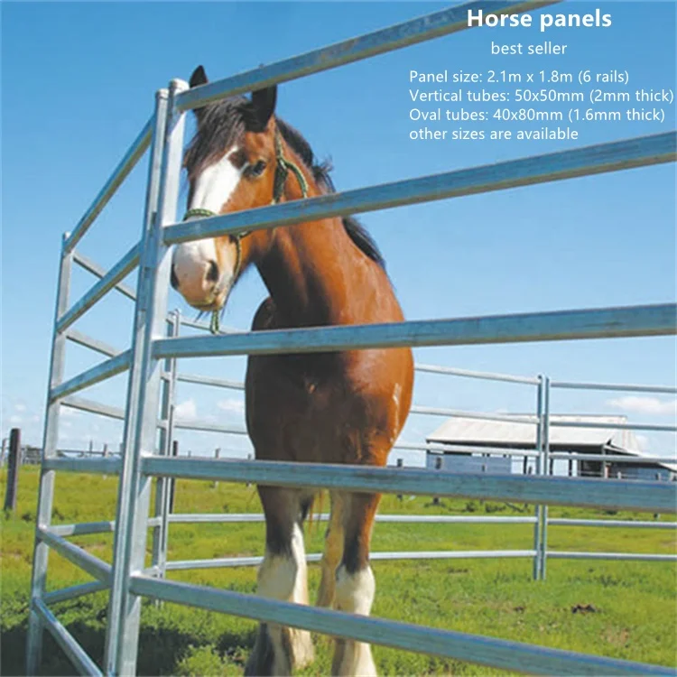 wholesale galvanized farm round pen cattle yard 16 foot cattle fence panel