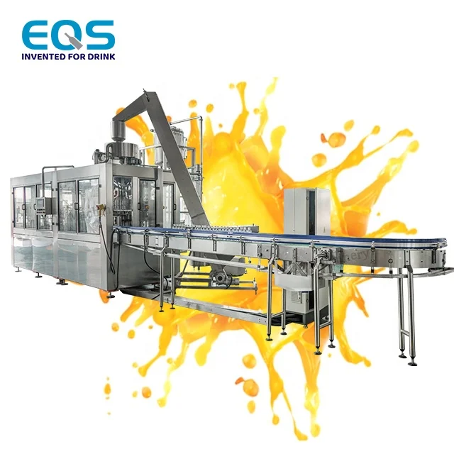 Fully Automatic 6000BPH Fresh Orange Juice Bottling Machine