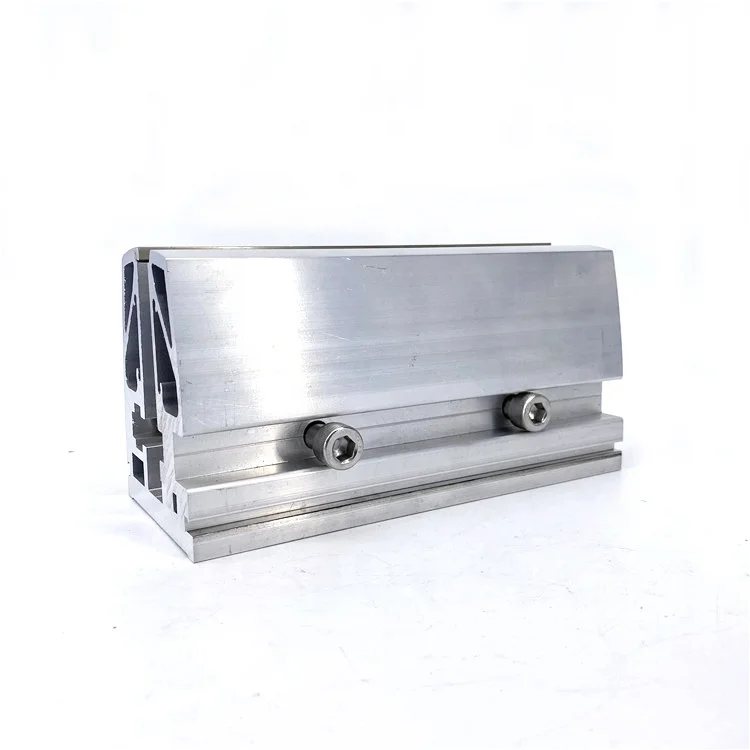 Exterior Frameless Glass Deck Railing with Aluminum U Channel Profile / U Channel Glass Balustrade