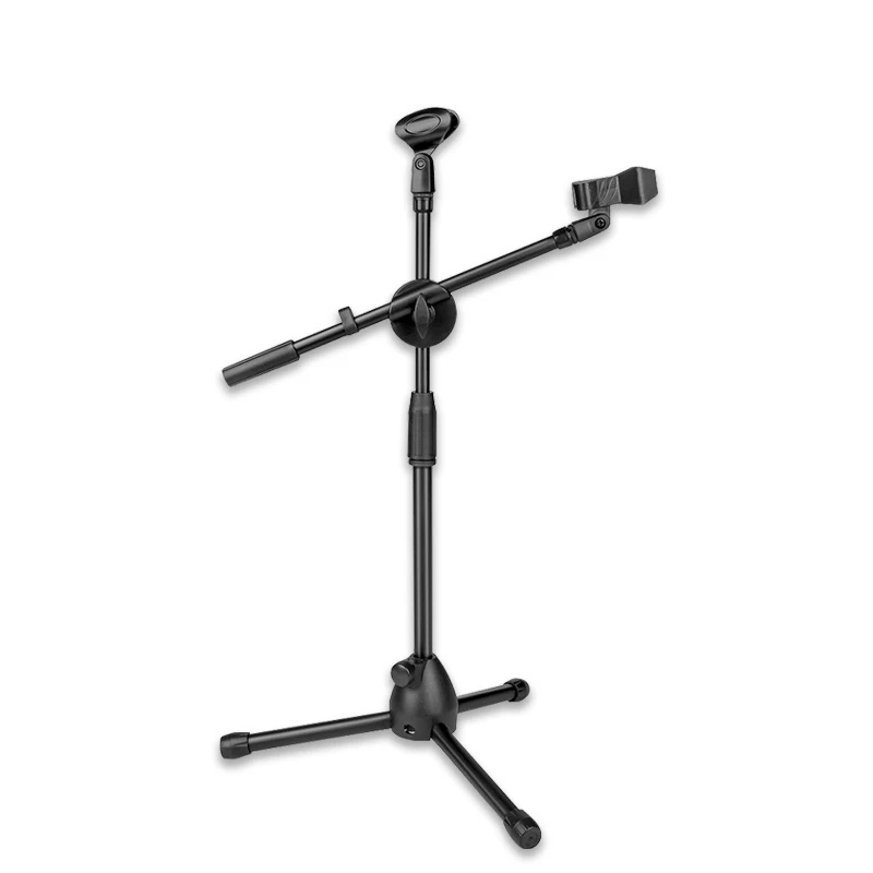 1.2m metal floor stand of microphone withTripod landing support stage microphone support Studio stand