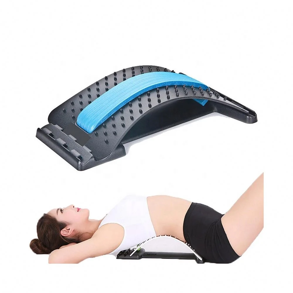 
Back Massager Stretcher Fitness Massage Equipment Stretch Relax Stretcher Chiropractic Lumbar Support Spine Pain Relief 