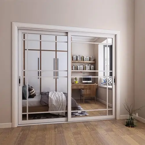 Aluminum frame tempered glass sliding door steel double side sliding glass door lock in china china safe lock