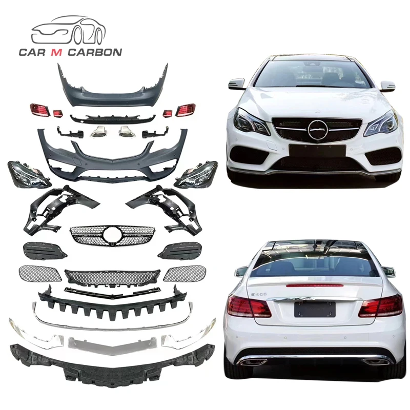 2009-2013Year W207 Car Bumpers For E200 E300 E250 Upgrade Body Kits E Class Coupe Old To New Facelift Conversion kit Headlight