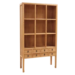 Industrial Rack bookcase bookshelf books cabinet antique design drawer Wood wooden trilaminar Bookcase and Bookshelves