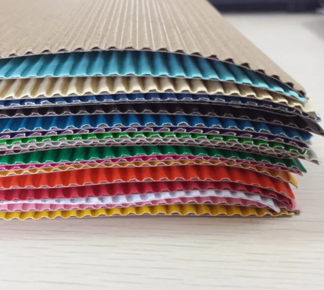 Corrugated Cardboard Strips DIY Paper Sheet Cardboard Color Corrugated Paper for Handcraft