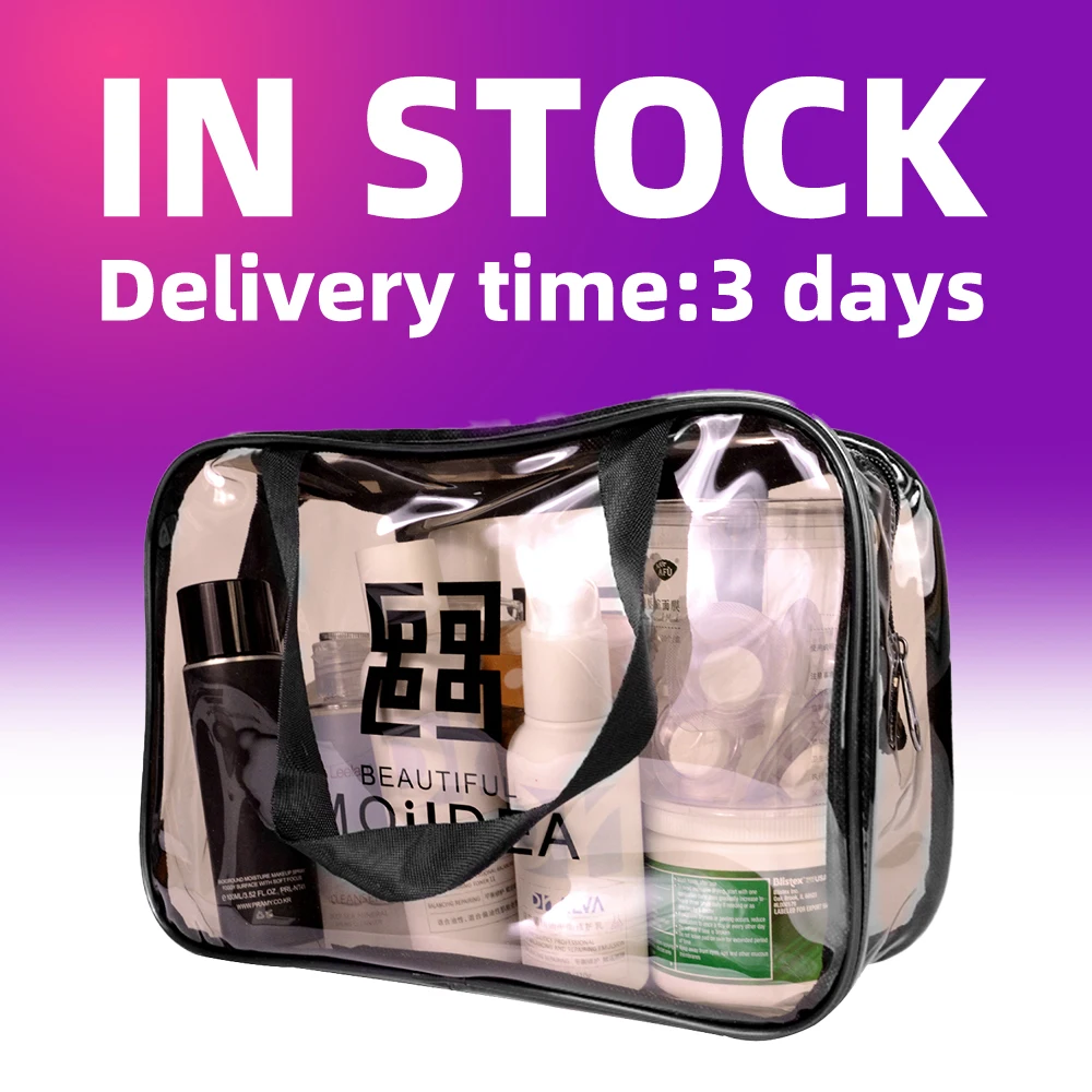 Wholesale Best price PVC zipper bag  Fashion Design LOGO Custom Clear PVC bag Reusable PVC cosmetic bag