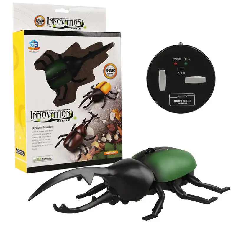 Factory Hot Sales Insects Simulation Ladybug Inductive RC Plastic Toy Realistic Infrared Remote Control For Kids Games Toys