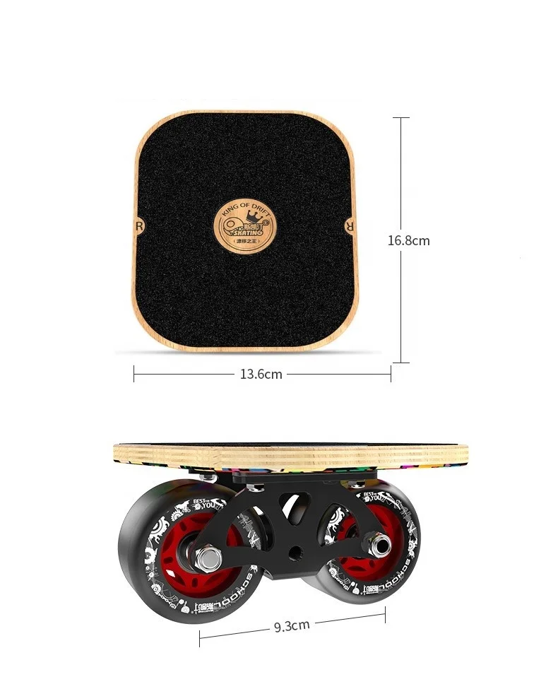 Factory OEM Roller Road Skateboard Freeline Skates Drift Board Aluminum Mini Skates Drift Board