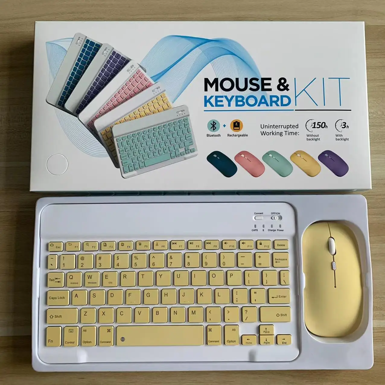 Manufacturers Wireless Keyboard and Mouse Mini Rechargeable Spanish Keyboard With Mouse Russian Keyboard For PC Tablet Phone