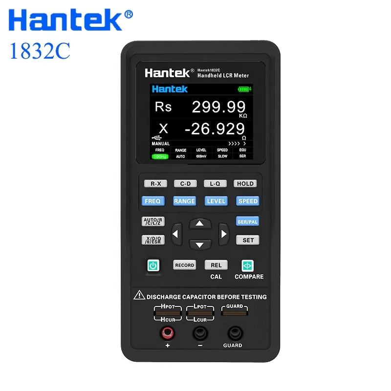  Hantek1832C портативный цифровой измеритель иммитанса индуктивности постоянной ёмкости универсальный конденсатор сопротивление тестер измерения
