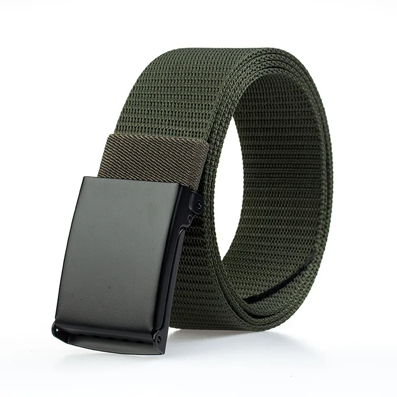 Factory High Quality Strap Buckle Nylon Belt Male Tactical  Waist Belt outdoor Canvas Fabric Belts
