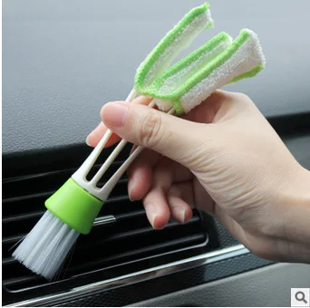 1PC car cleaning brush double head car vent slit cleaning brush dusting blinds keyboard cleaning brush household cleaner