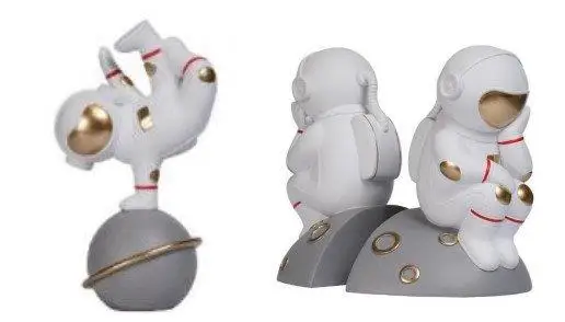 Decorative Astronaut Bunny Resin Modern Resin Little Astronaut For Home Decor