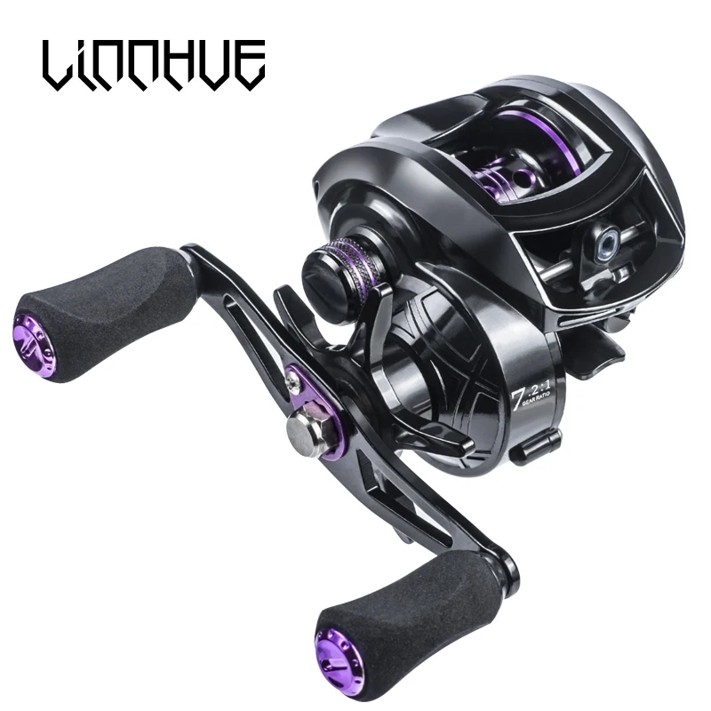 LINNHUE Reel Fishing AF2000 Baitcasting reel 7.2:1 High Speed Left Right Hand Distant Wheel Bait Casting Sea Fishing reel