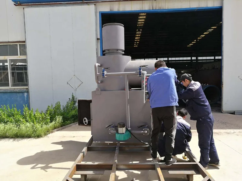
Small scale solid waste burning electrical medical incinerator 