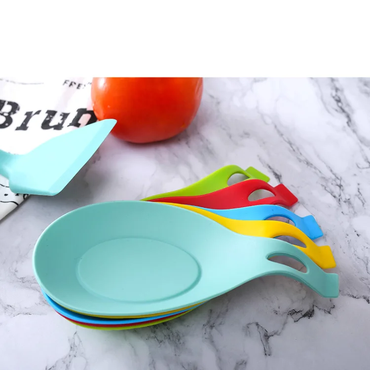 Kingwise Hot Sale Heat Resistant Kitchen Custom Silicone Utensil Rest Spatula Ladle Utensil Silicone Spoon Rest Holder