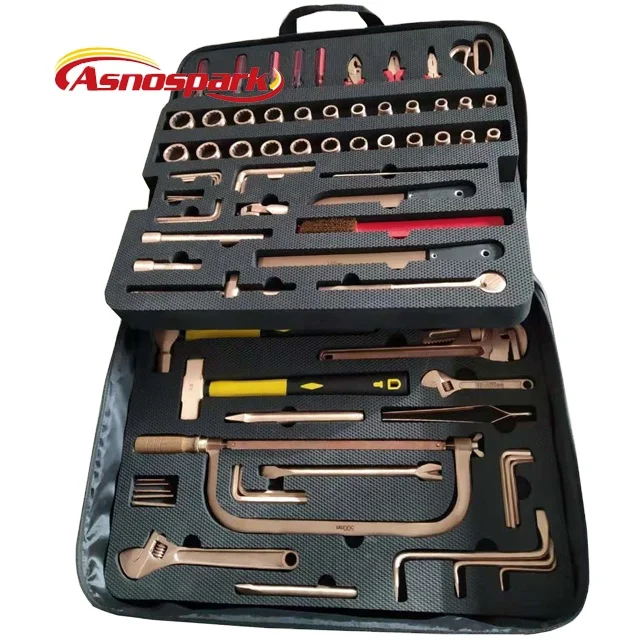 Non sparking beryllium copper alloy 85pcs tools wrench set