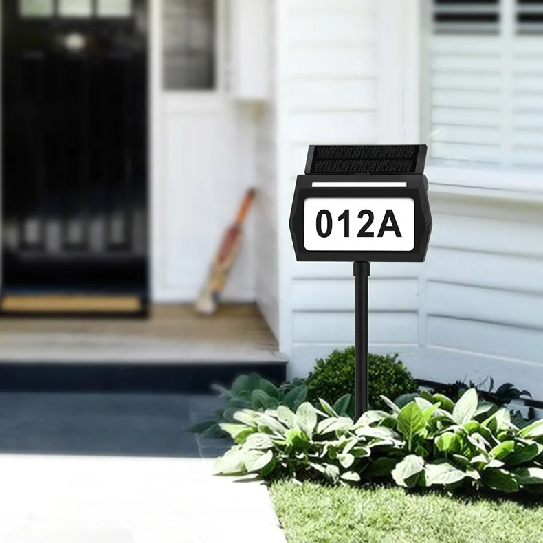 Wholesale Address Sign Solar Glow In The Dark House Number Light Outdoor House Number Led