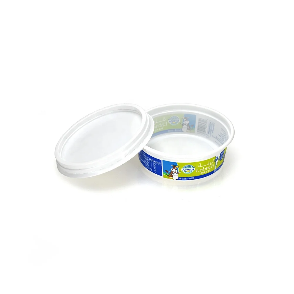 PP packaging pudding/jelly/yaourt/yougurt/yogurt cup container with foil lid plastic lid 200ml