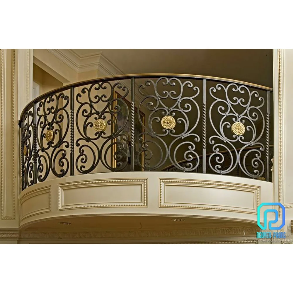 Hot Product Wholesale Manufacturer Wrought Iron Balcony Railing