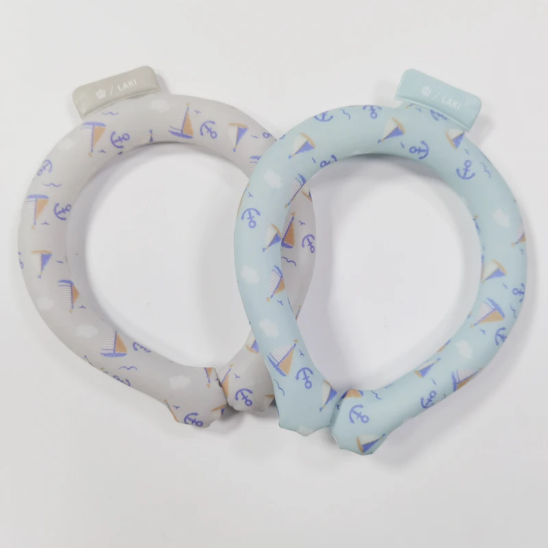 Hypothermy Soft TPU PCM 28 cooling long-term Neck Ice Ring for  PET dog cat summer Frosty Ring