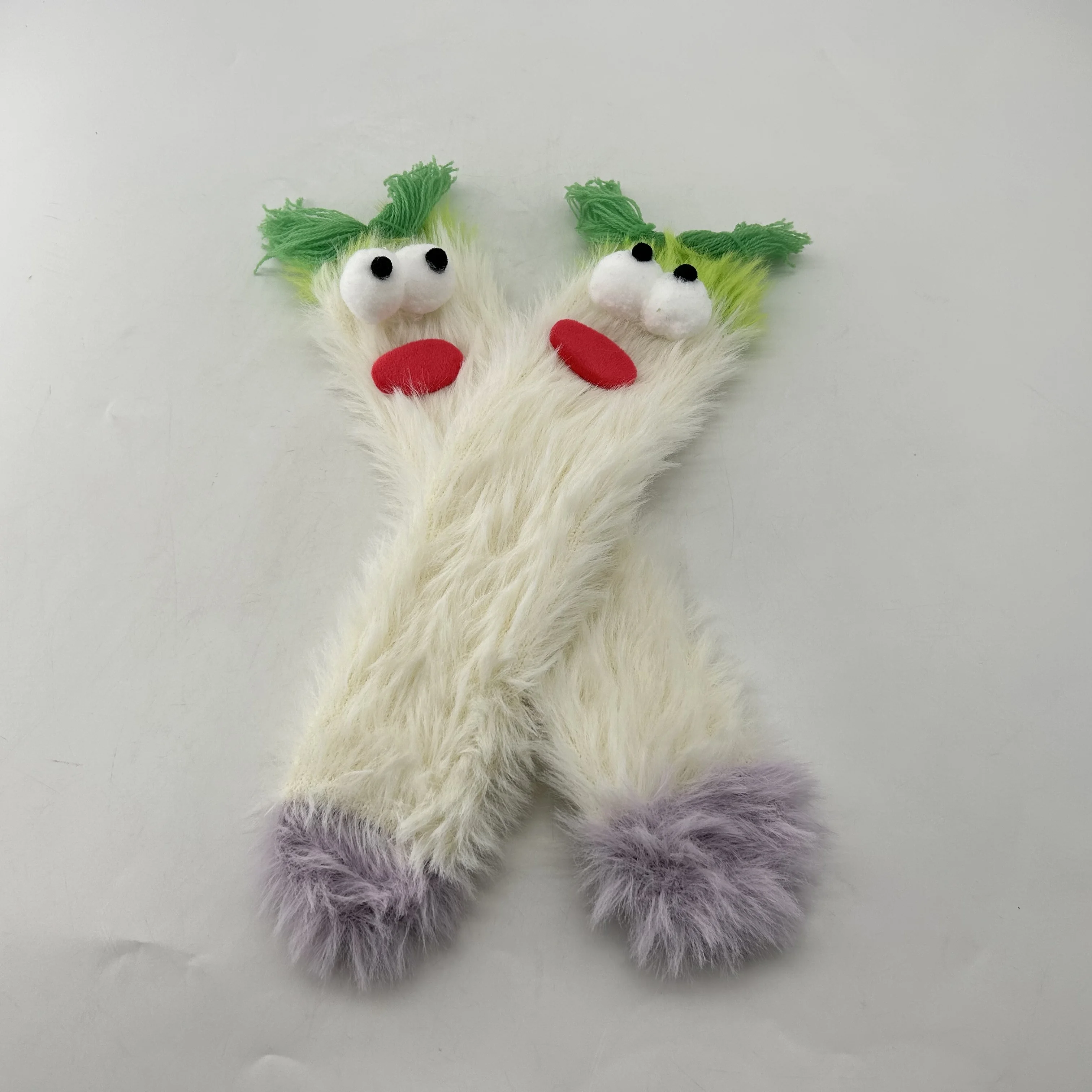 Wholesale New Design Novelty Warm Winter Slippers Socks Cute Ugly Furry Socks