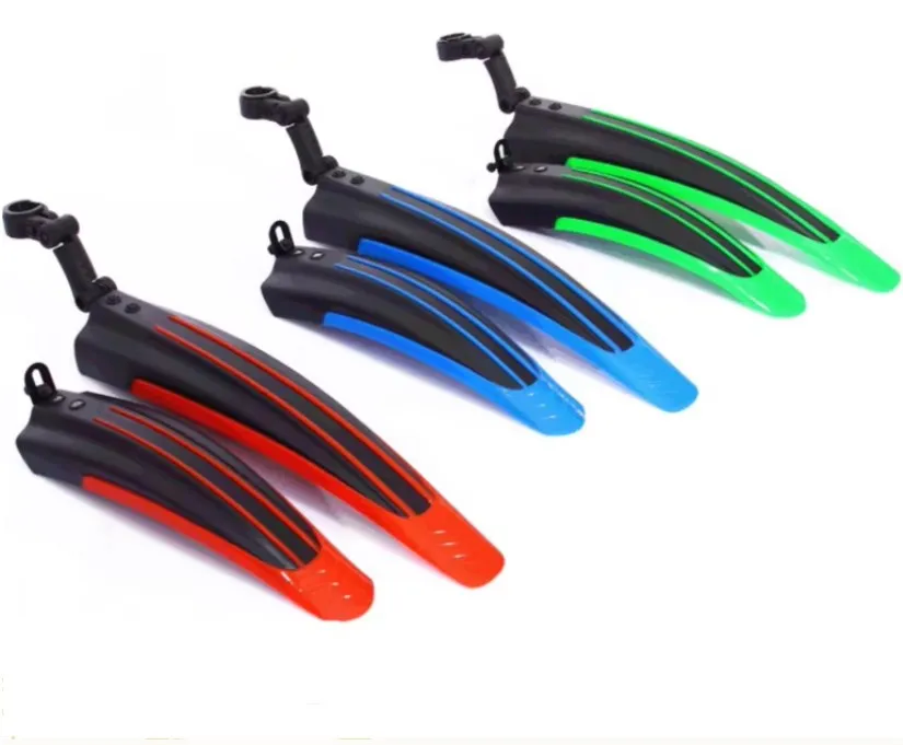 Adjustable Bicycle Fenders FullCover Thicken Front Rear Mud Guard Cycling Plastic Mudguard For Kids Bike Plastic Parts