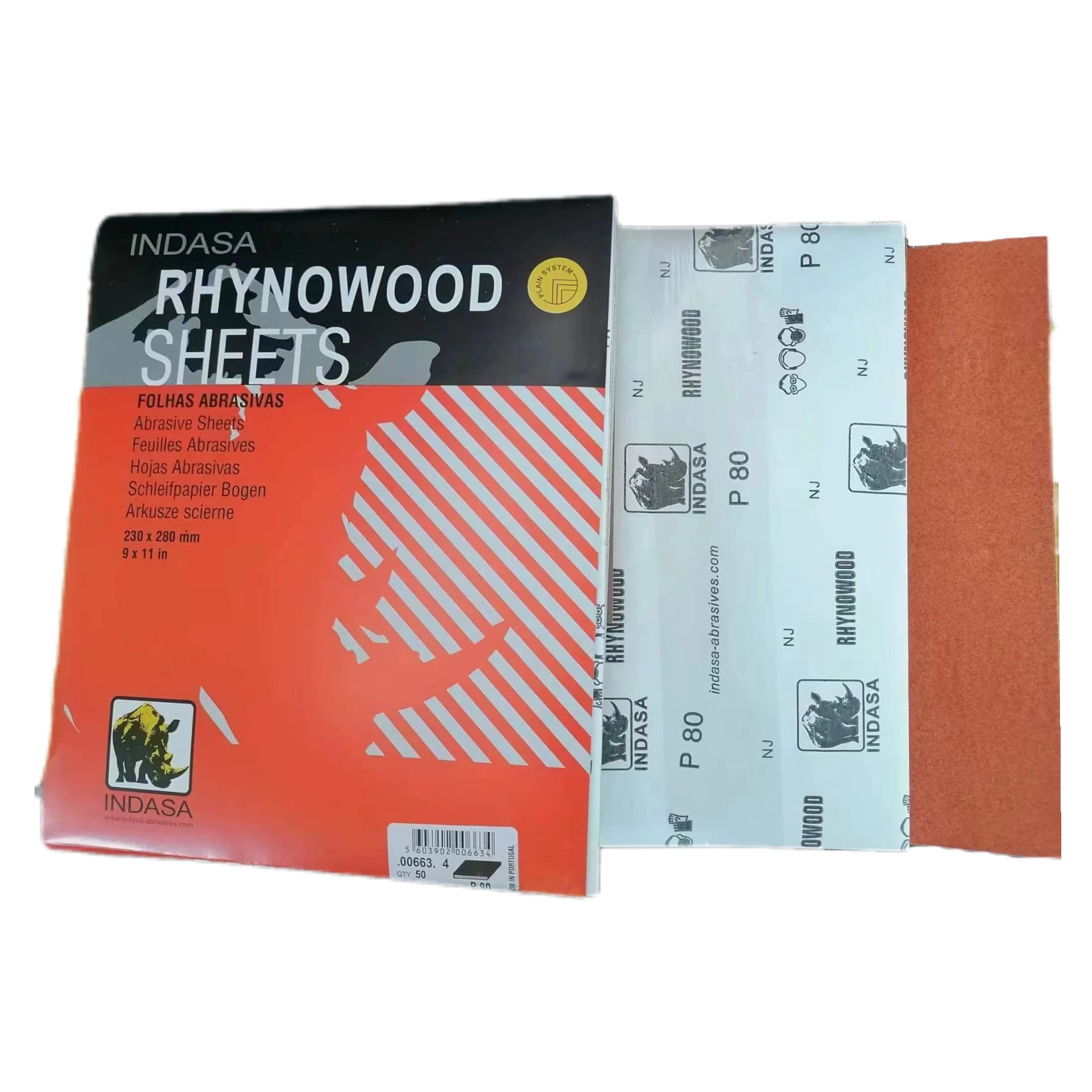 inda sa rhynowet abrasive 100 320 grit drywall  sanding paper aluminum oxide	 White 9x11
