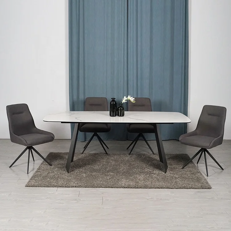 Factory Sells Customizable Furniture At Low Prices Sintered Stone Italian Ceramic Dining Glass Table