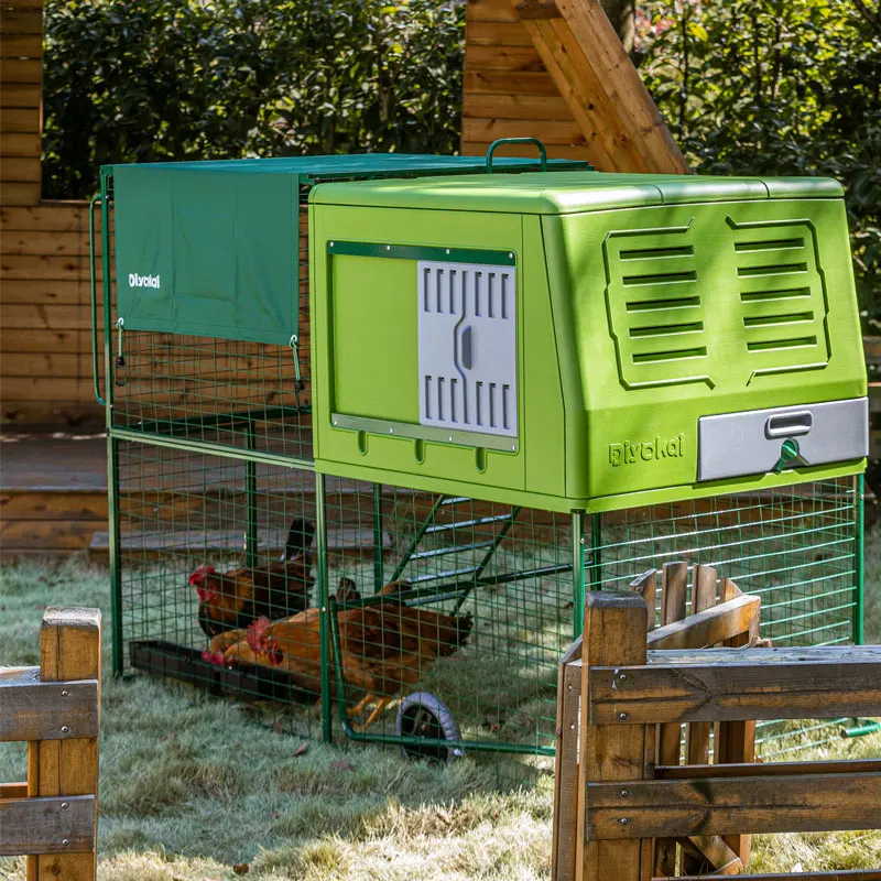 Outdoor Waterproof Pet House Plastic Mobile Hen Laying Chicken Coop