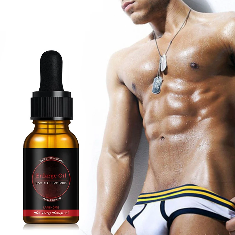 LANTHOME 10ml Pure Natural Herbal Penis Enlargement Massage Essential Oil for Men Sex Products Similar to TITAN Largo Gel