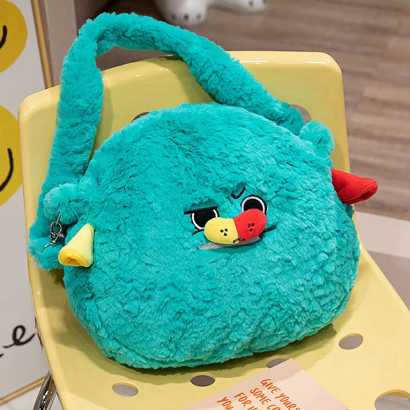 Unisex My Melody Kuromi Anime Kawaii Plush Bag Supports Design Messenger and Backpack Shoulder Handbags Filled with PP Cotton