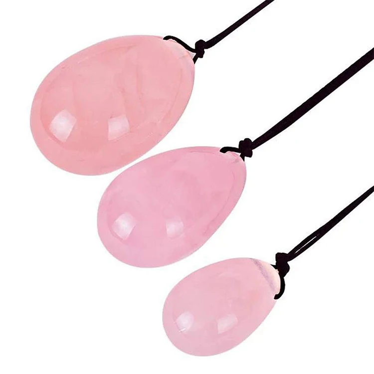 High Quality Natural Rose Quartz Crystal Yoni Egg for Women Health Care