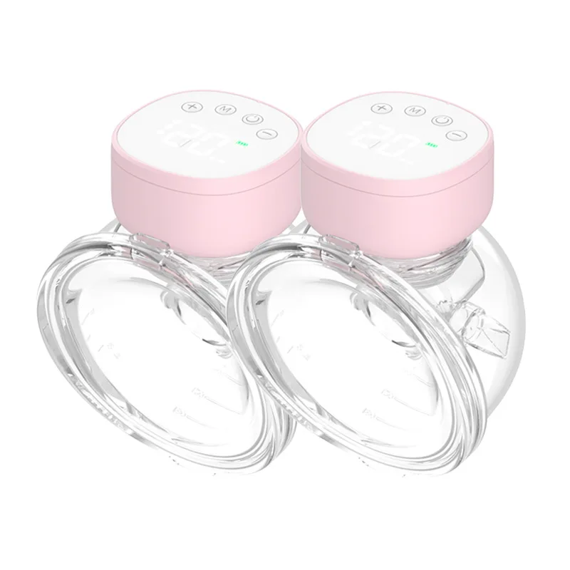 Large LED display hands-free Electric Wearable Breast Pump Camping Wearable Breast Pump Bpa Free Wearable Electric Breast Pump