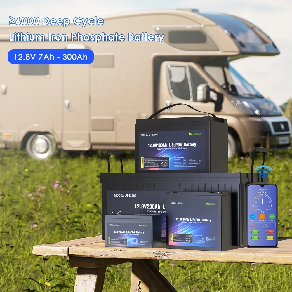 12 В Lifepo4 100ah 150ah 200ah 300ah для солнечной системы 12v литий-фосфатная батарея с smart BMS