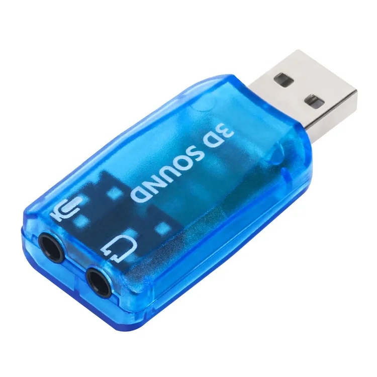  Подключи и играй 5 1 Внешний 3D Микрофон Стерео Студия Аудио USB интерфейс звуковой карты адаптер с 3 мм разъем для наушников