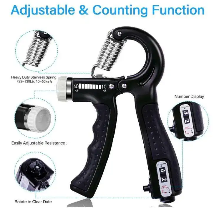 wholesale alibaba hand exerciser grip strengthener Resistance Hand Gripper Grip Hand With Counter
